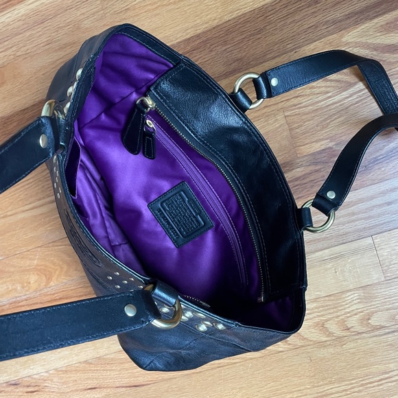 Coach Black Leather Shoulder Handbag - Picture 7 of 7